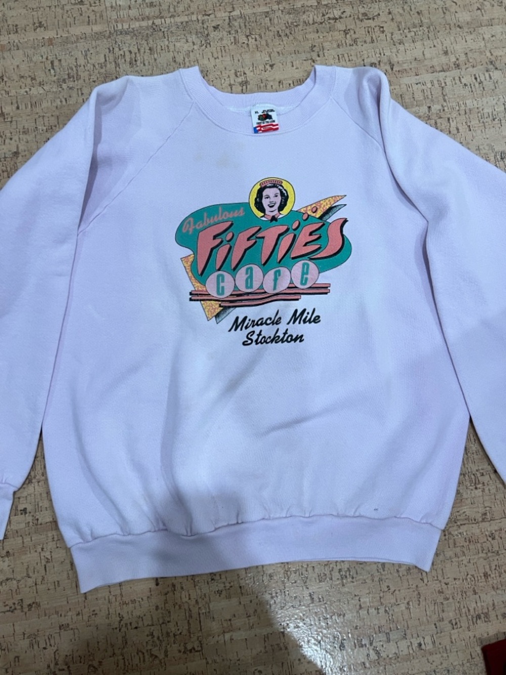 Vintage made in the USA Fifties Cafe Crewneck